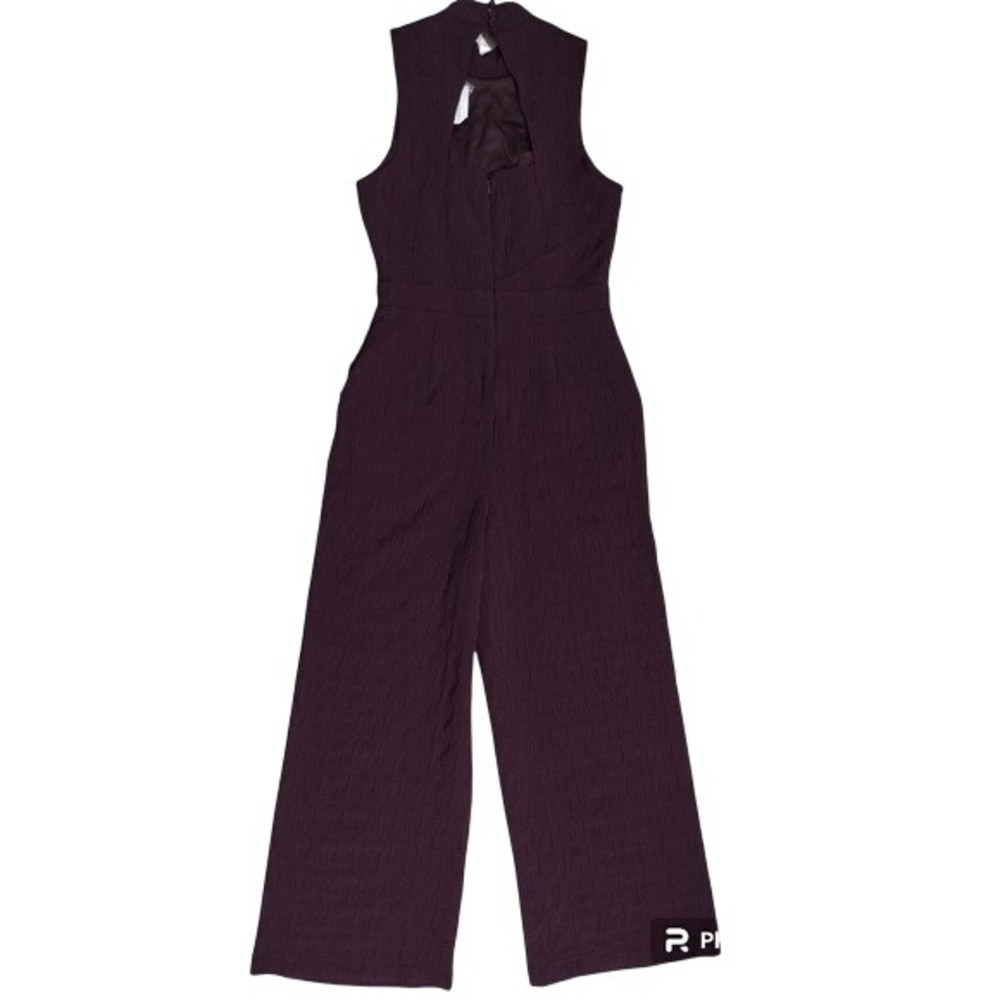 New Anthropologie Jumpsuit Eva Franco Textured Mock Neck Plu Size XS - Picture 3 of 17